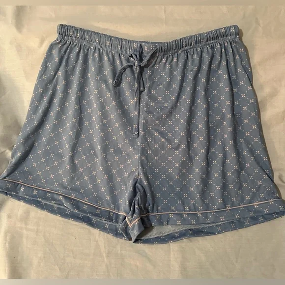 AEROSOLES Blue and White Pajama Set - Picture 3 of 4